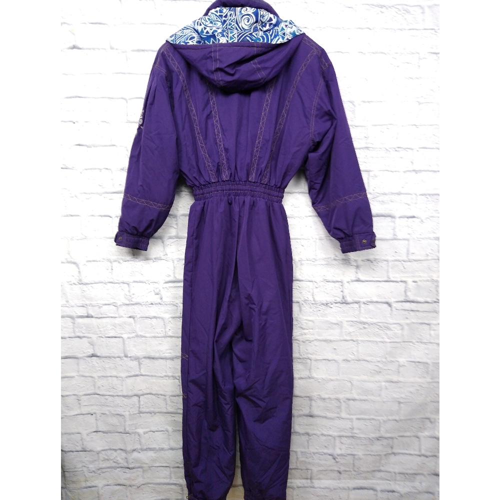 Vintage 80s 90s Powderhorn Ski Suit Purple - Picture 6 of 12